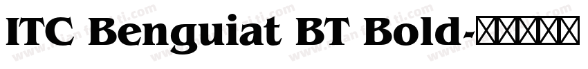 ITC Benguiat BT Bold字体转换